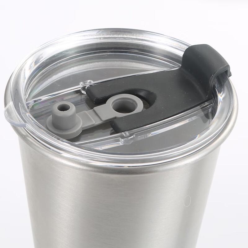 304 Stainless Steel Portable Cup with Straw and Lid