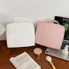 Solid Color Women Makeup Bag Vertical Style Cosmetic Organizer Simple Skincare Storage Bag  Travel