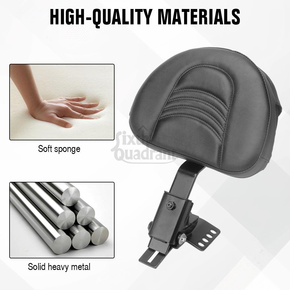Motorcycle Accessories Adjustable Plug-in Driver Backrest PU Leather Fit For Harley Touring Road King Special FLHRXS 2017-2025