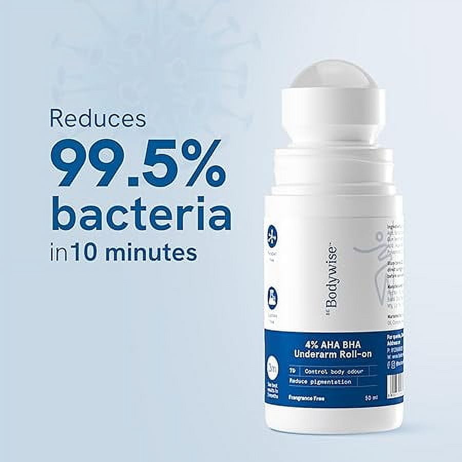 

Be Bodywise 4% Aha Bha Underarm Roll On | Без отдушек 50 мл (пакет из 2)