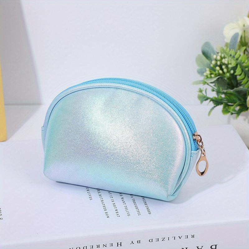 1pc 2026 New Year Makeup Bag, Large Capacity Storage Bag, Hand In Hand with Mini Red Bag, Lipstick Beauty Shell Shaped Bag