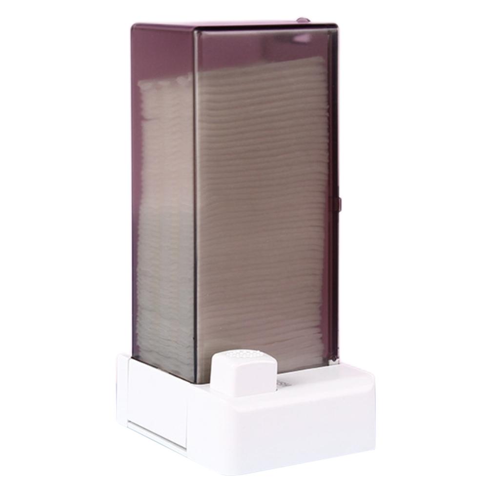 

Автоматический диспенсер для ватных дисков Нажимной дозатор для ватных дисков для снятия макияжа Держатель-диспенсер для косметических ватных дисков серый