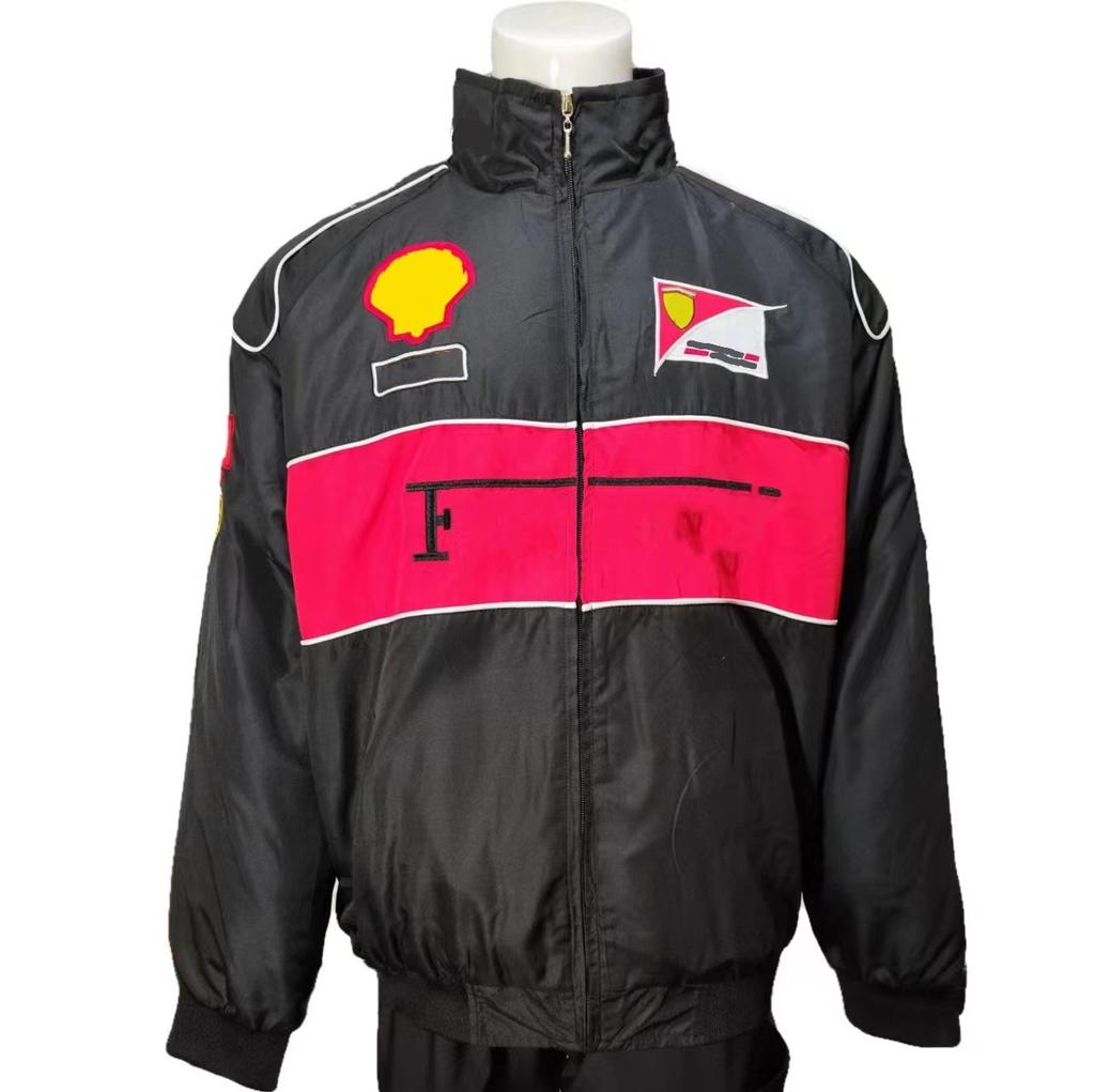 F1+jakke+French Racing Jacket Fullt brodert Raleigh-jakke Racing bomullsjakke