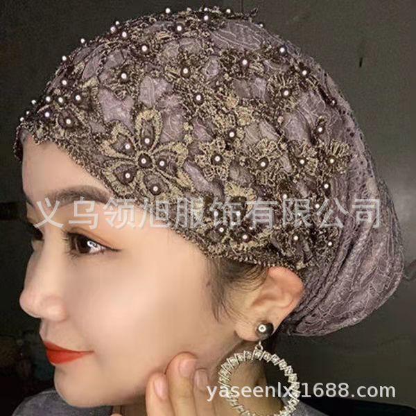 Versatile Women's Breathable Embroidered Sun Protection Beaded Hat