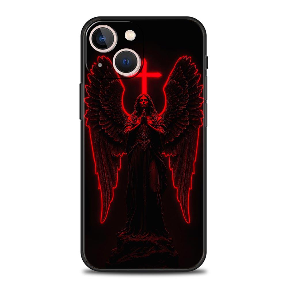 Cross Pattern Element Design Phone Case Cover for iPhone 17 16 15 14 13 12 Pro Max 11 Pro Max 17 AIR Plus Shockproof Soft TPU