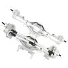 Front Rear Axle Upgrade Parts Fit for SCX10 II 90046 90047 1 10 Axial RC Car ModelSilver