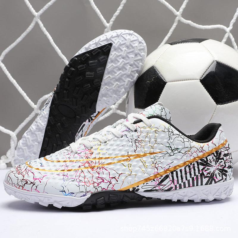 2025 Professional Football Shoes Men's Long Nails TF Broken Nails Youth Grass Game Training Sports Shoes Autumn Non-slip