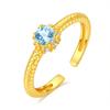 Elegant S925 Silver Ring, Natural Gemstone, Adjustable Band, Premium Jewelry for Her