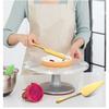 2PCS Stainless Steel Pizza Knife Wedding Birthday Potluck Cake Knife Shovel Baking Set Cut Toast Serrated Bread Knife