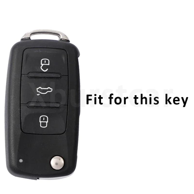 Tpu Shell For Volkswagen Vw Passat Tiguan Beetle Polo Golf Caddy T5 Up Eos Skoda Octavia Seat Leon Altea Car Flip Key Case Cover