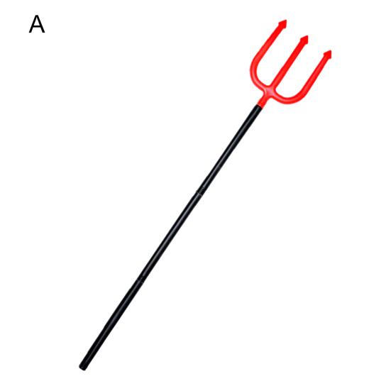 Halloween Weapon Prop Realistic 3-Section Handle Costume Accessories Comfortable Grip Cosplay Supplies Large Halloween Demon Scythe Sickle Axe Prop