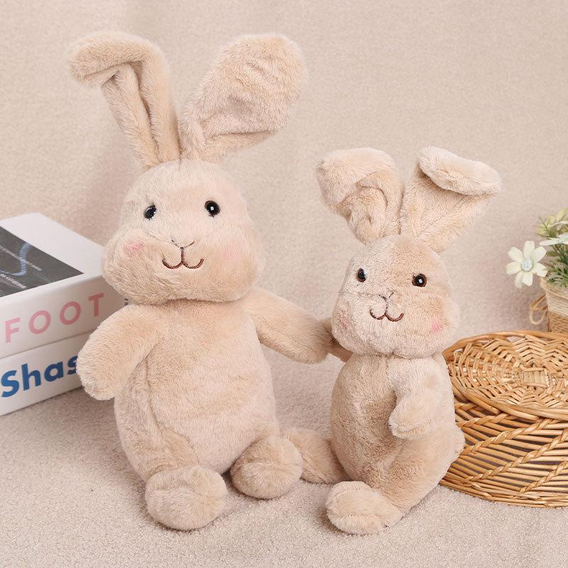 Cute Little Rabbit Plush Toy with Twistable Head Polyester 31cm-50cm Perfect for Claw Machine or Birthday Gift for Unisex