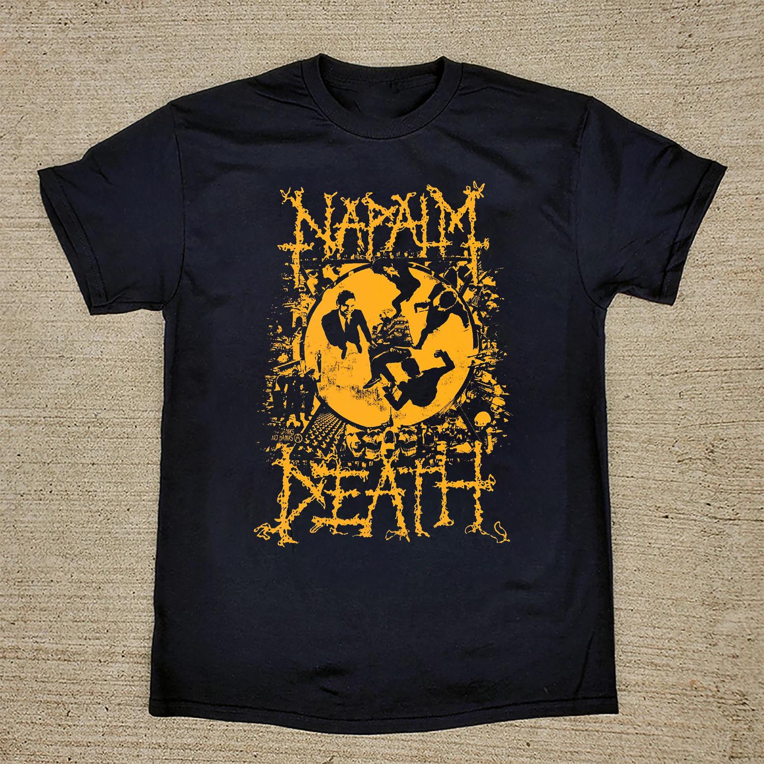 NEW rare Napalm Death Black Cotton T Shirt Full Size S-5XL HRL809 XXXXL