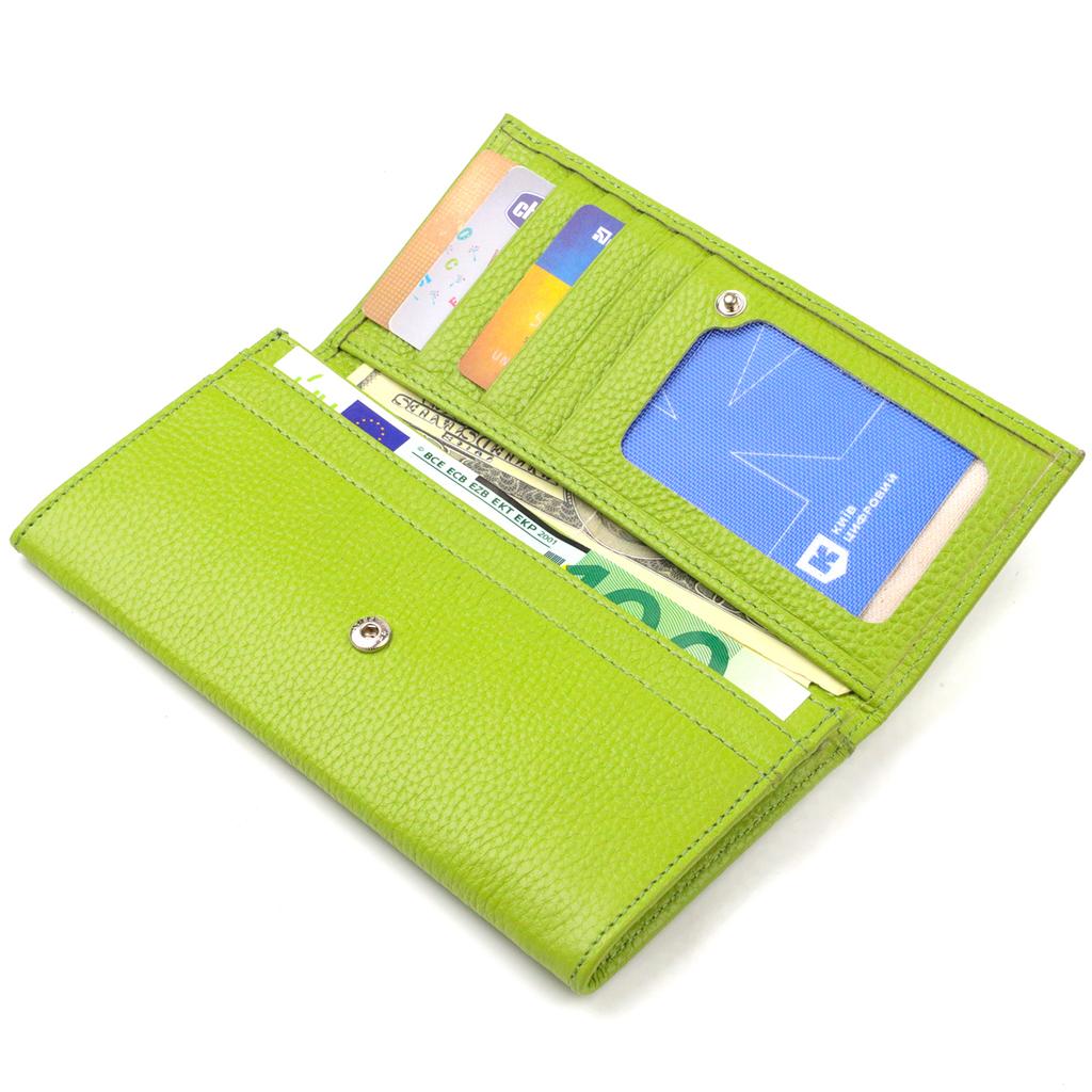 Youth Wallet Made of Genuine Leather Flotar CANPELLINI 21833 Light Green