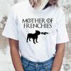 French Bulldog T Shirt Women 2025 T-Shirt Top Tee Shirts Femme Cartoon Harajuku Kawaii Korean Funny Ulzzang Clothes Tshirt