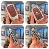 Compatible with Leto L60 and 2025 NIO Leto L90 metal leather car key covers.
