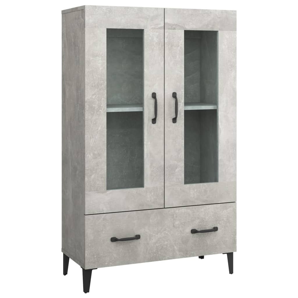 Highboard Concrete Grey 70x31x115 cm Particleboard