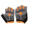 Weight Lifting Anti Slip Gloves Cycling Fitness Half Finger Gloves Men Women Outdoor Sports Gloves Black Orange L