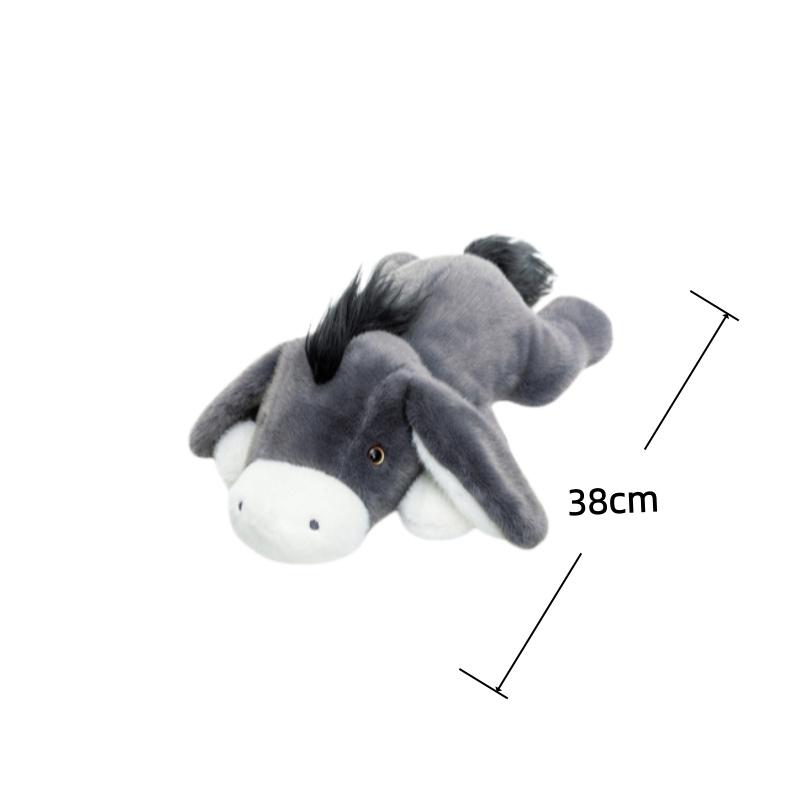 Donkey Plush Toys 28/38/58cm Simulated Donkey Squishy Stuffed Doll Throw Pillow Soft Sofa Cushion Home Decor Toys Birthday Gifts