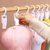Durable Plastic Hat Dress Clips On Hook Hanging Clothes Peg Laundry Clothes Clip Hanger Laundry Storage Organization