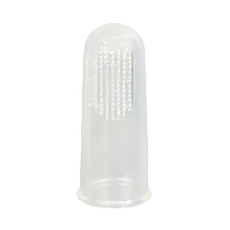 Cross-Border Silicone Pet Toothbrush: Safe, Portable Brush for Cat & Dog Oral Care, Anti-Calculus Cleaning Tool