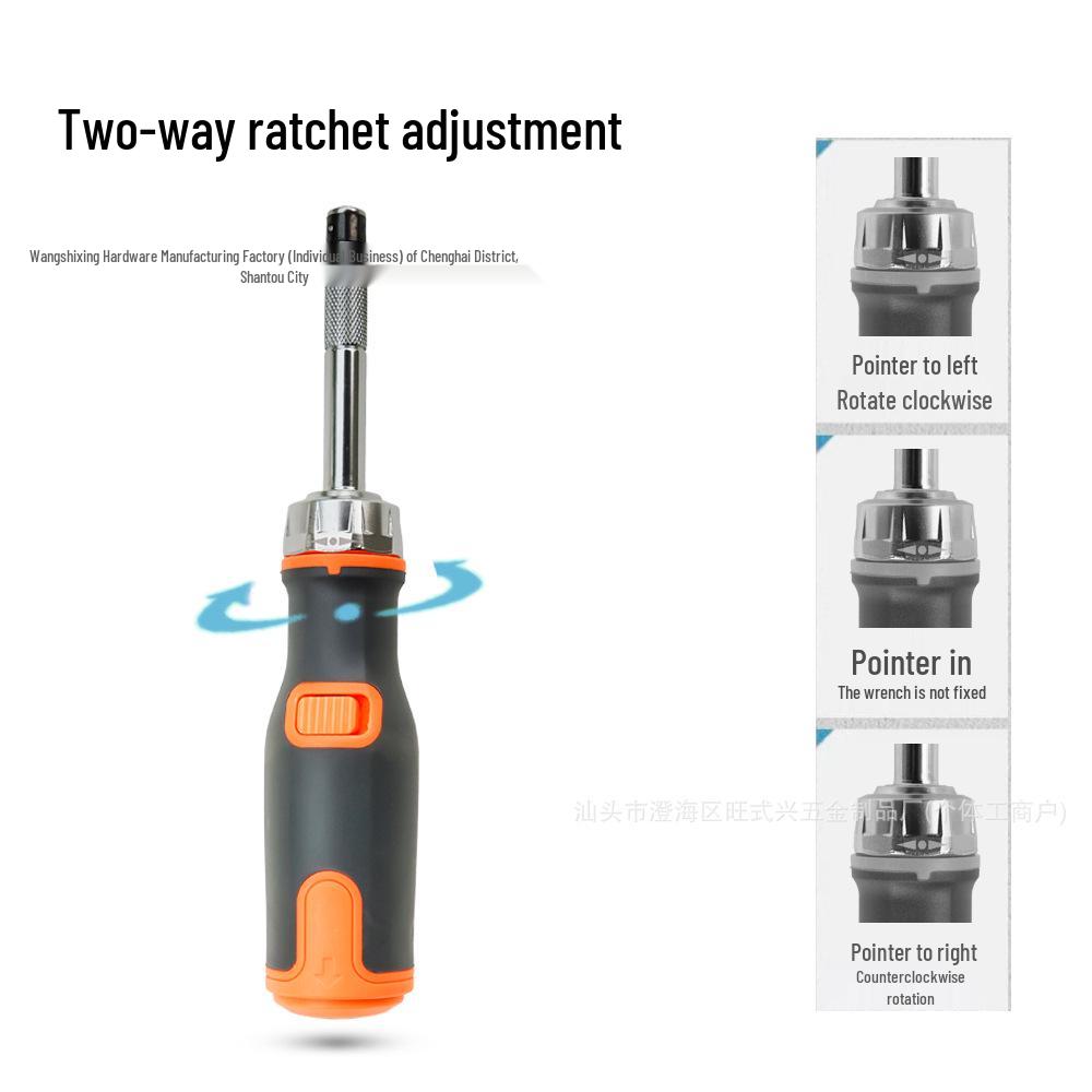 13-in-1 Multi-Functional Ratchet Screwdriver Set with Phillips, Flathead & Hidden Bits