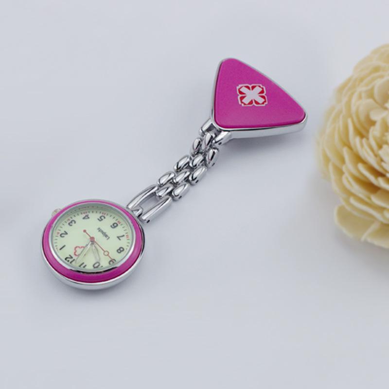 Leppte Luminous Nurse Watch: Clip-on Retro Pocket Breast Watch for Women, Cute Student Engraving
