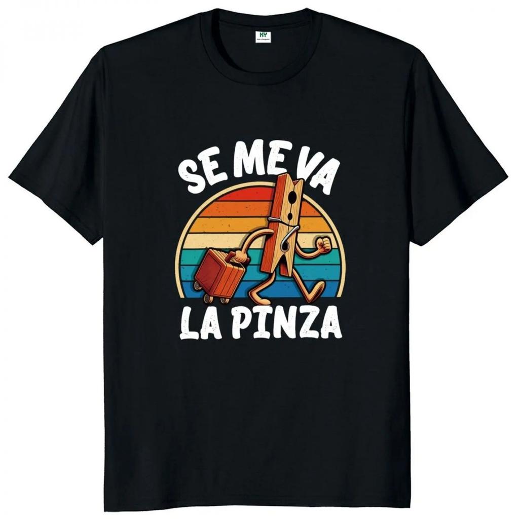 European and American Men's Clothing Casual Round Neck Short Sleeves Funny Spanish Jokes Pure Cotton Printed Men's T-shirt