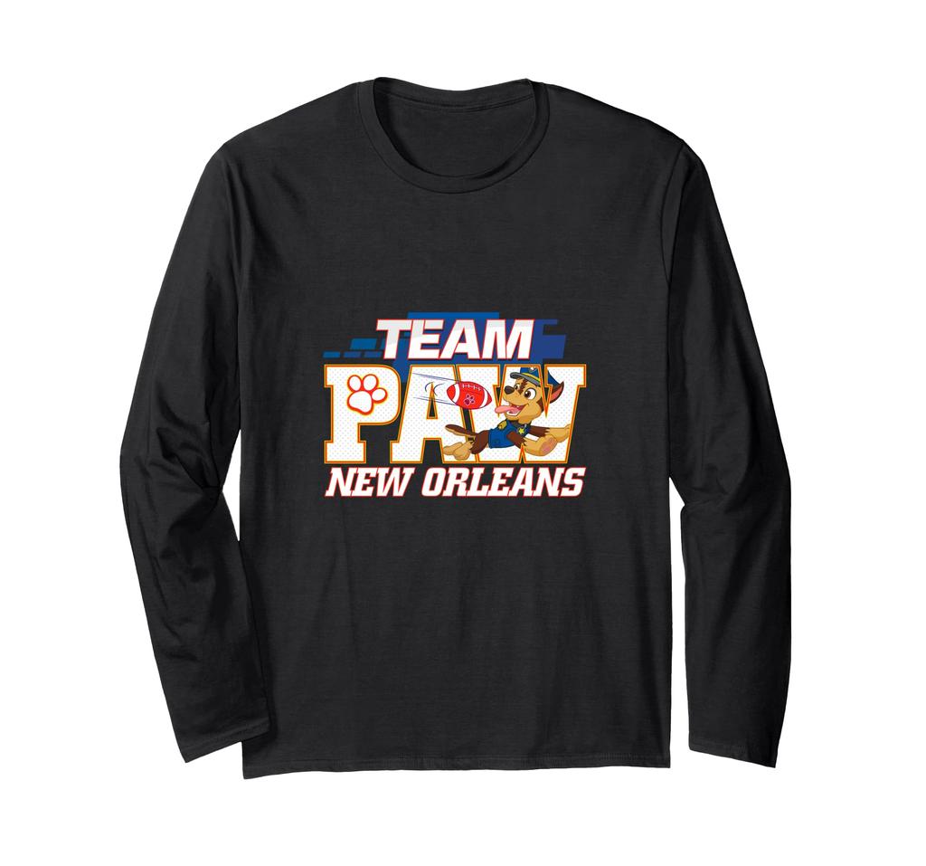 Paw Patrol Football Team Paw New Orleans Long Sleeve T-Shirt