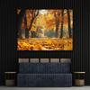 1pc Autumn Forest Polyester Background, Autumn Maple Leaf Photography Background, Suitable for Autumn Party Decoration