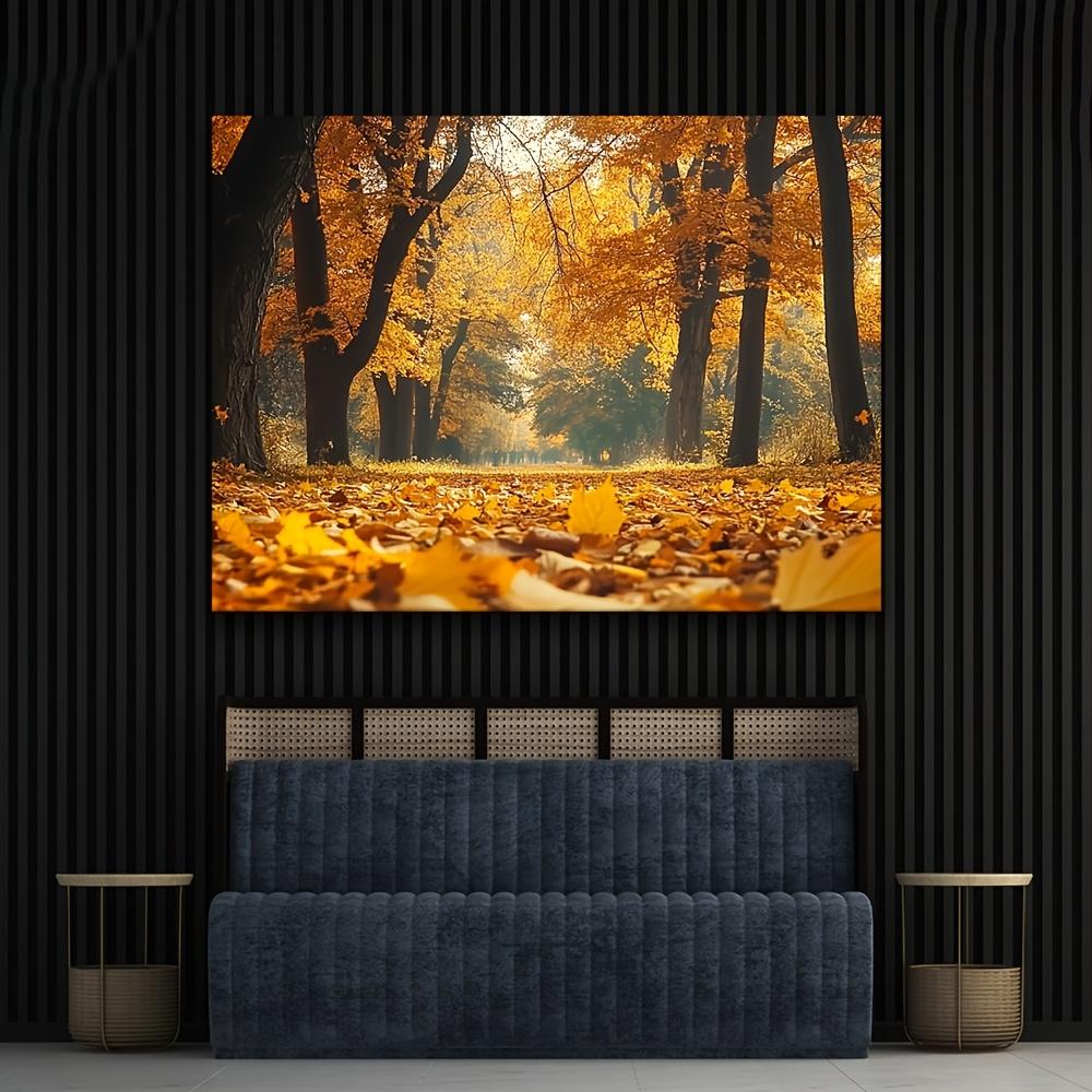 1pc Autumn Forest Polyester Background, Autumn Maple Leaf Photography Background, Suitable for Autumn Party Decoration