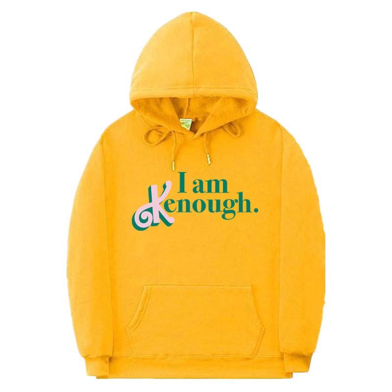 Barbie Movie Inspired I Am Kenough Printed Hoodie Men Loose Fit Casual Sport Sweatshirt Fall