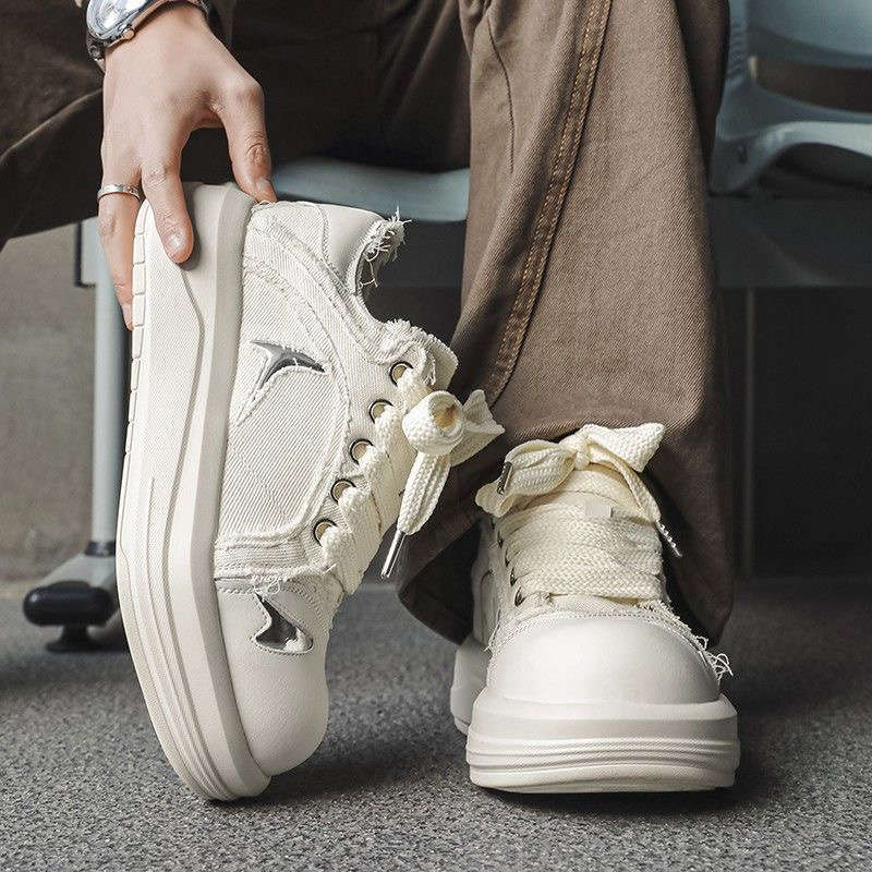 Su Taki Canvas Shoes Black Whale Smiley Shoes Couple Outdoor Casual Sports Shoes Women's Heightening Big Head Shoes Women's