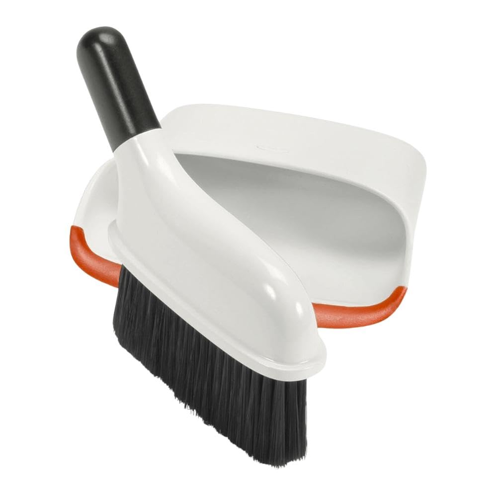 OXO kompakt støvbrett og kost oransje kost, støvbrett, sett,