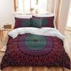 Rot Und Grün Wind Dreiteiliger Bettdeckenbezug 3D Digitaldruck Bettwäscheset Bettüberwurf
