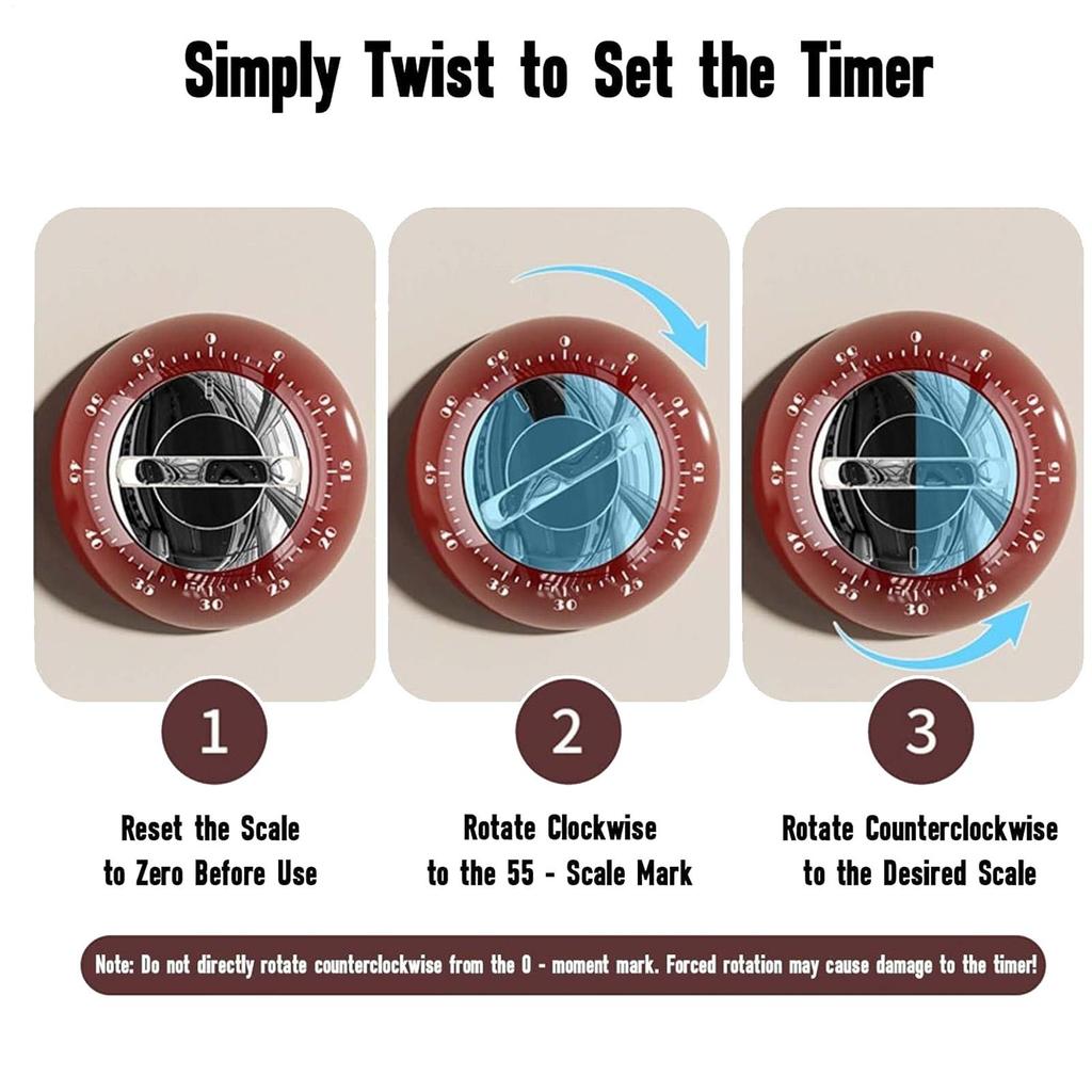 Magnetic Cooking Kitchen Timers 60 Minutes Magnetic Cooking Timer Home Gadgets For BBQ Grilling Workouts Offices Classroom
