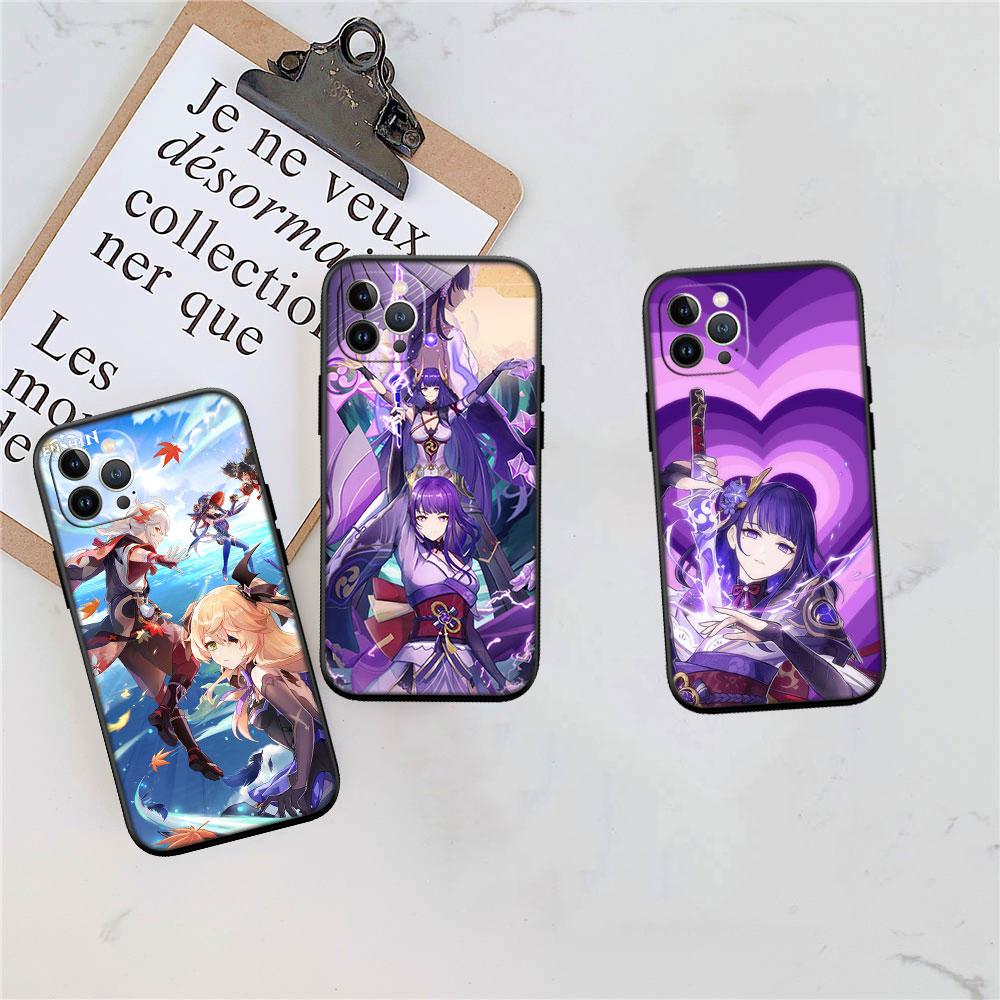 CJ60 Genshin Impact Soft Shell Phone Case for Redmi Note 10 11 12 Pro Max 10S 10C 10T 11A 11S 12S 12C