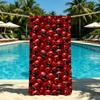 L-Ladybug Towel For Outdoor Camping Anime Beach Towel Super Absorbent Quick-Drying Summer Cartoon Towel