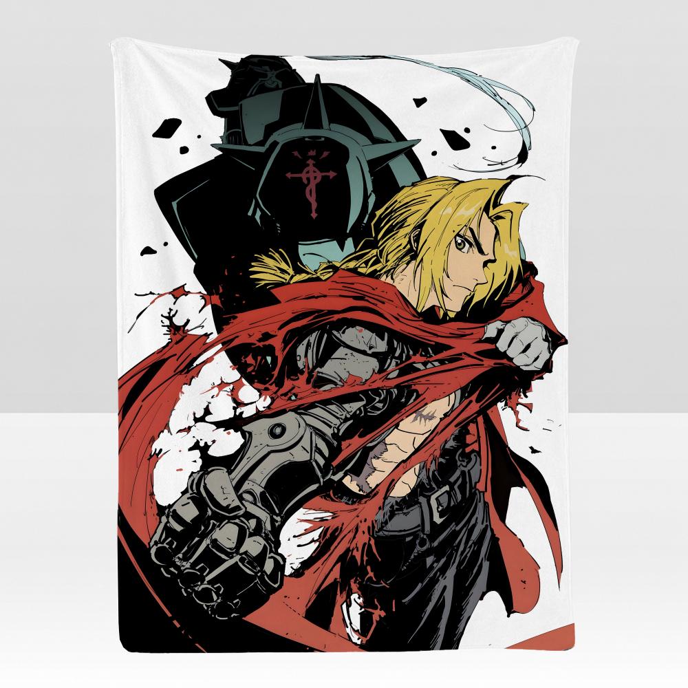 Anime FFullmetal AAlchemist Throw Soft Flannel Blanket for Bed Bedroom Sofa Picnic Throw Skinfriendly Breathable Gift Cover