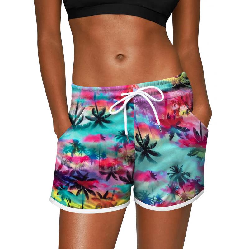 

Women s Casual 3D Print Hawaiian Beach Shorts - Hot Selling in Europe and America Large