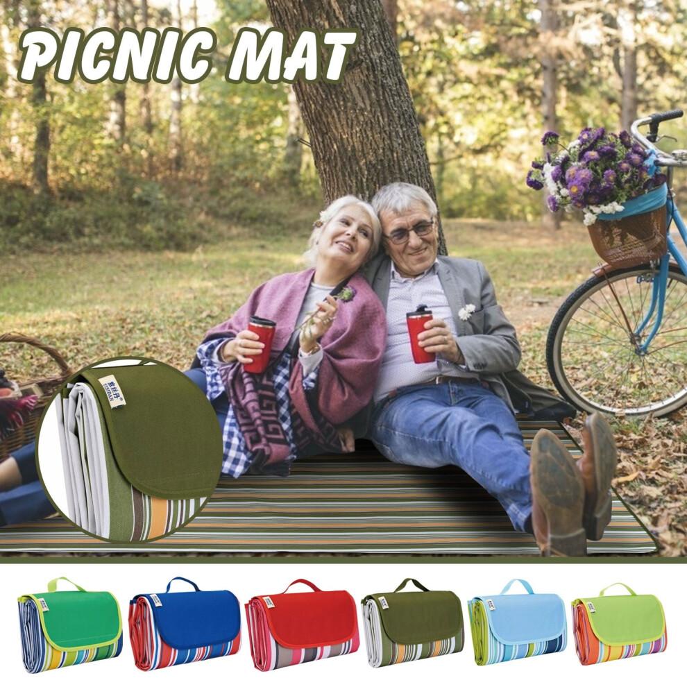 Extra Large Waterproof & Sandproof Picnic Blanket, Machine Washable, Foldable with Carry Strap – 31.4
