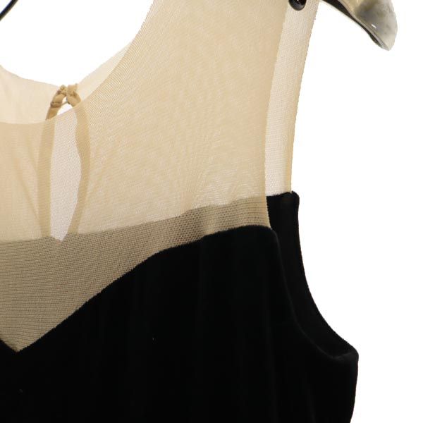 Unused FOXEY Made In Japan Balloon No Sleeve Velour Noir Balloon One Piece Women Used