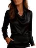 Women's French Style Elegant Long Sleeve Professional Shirt