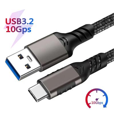 Cavo USB3.2 10 Gbps Cavo USB A a Tipo-C 3.2 Trasferimento dati Cavo disco rigido SSD USB C Cavo di ricarica Quick Charge 3.0 3A 60 W