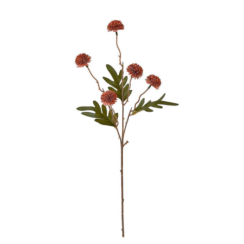 Artificial Dandelion Flower with 5 Heads - Single Stem for Indoor Decoration or Wedding Decor