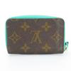 Used LOUIS VUITTON Card Case Mule cult M60910 Monogram Tyu Luco Words Blue Accessory
