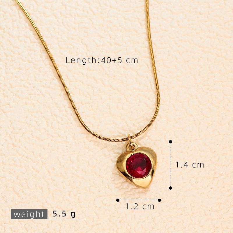 Elegante Retro Herbst/Winter Edelstahl Schlüsselbein Kette für Damen