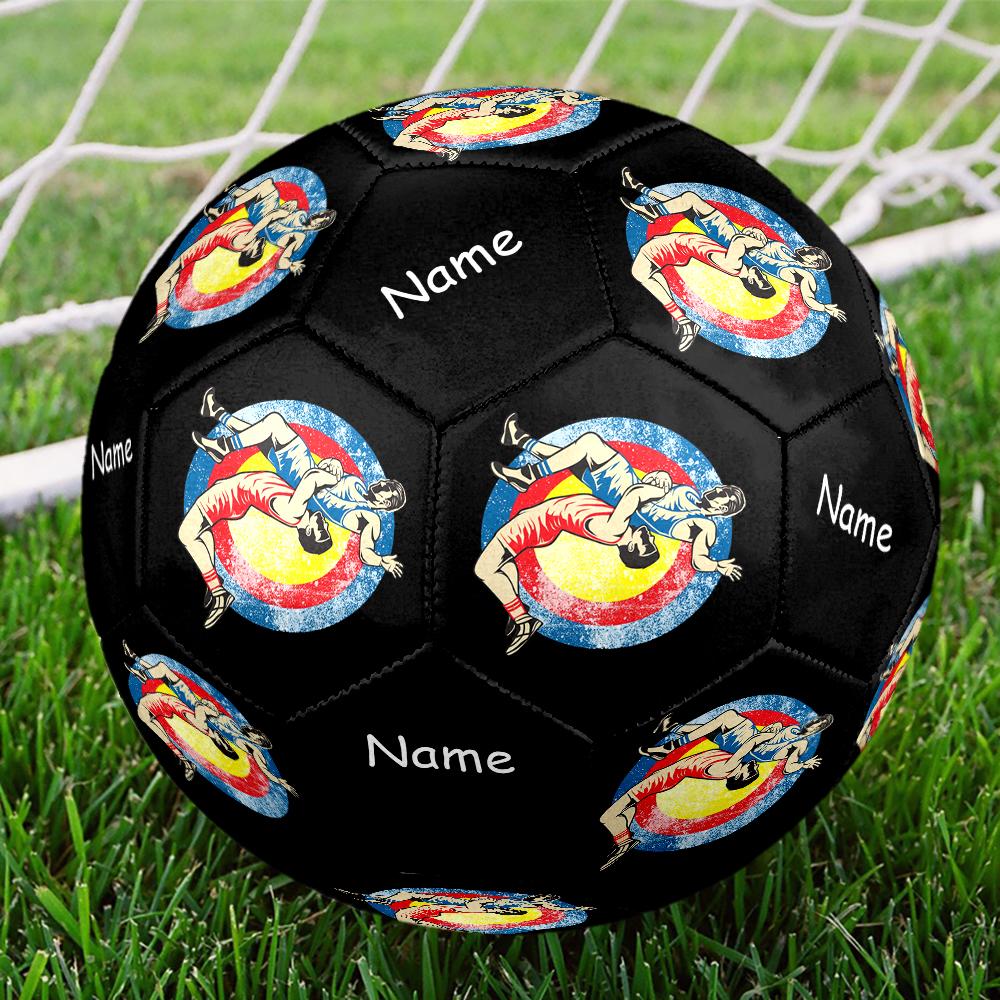 Custom Name wrestling Theme Size 5 Soccer Ball, Suitable for Both Indoor and Outdoor Matches, a Gift Suitable for Everyone.
