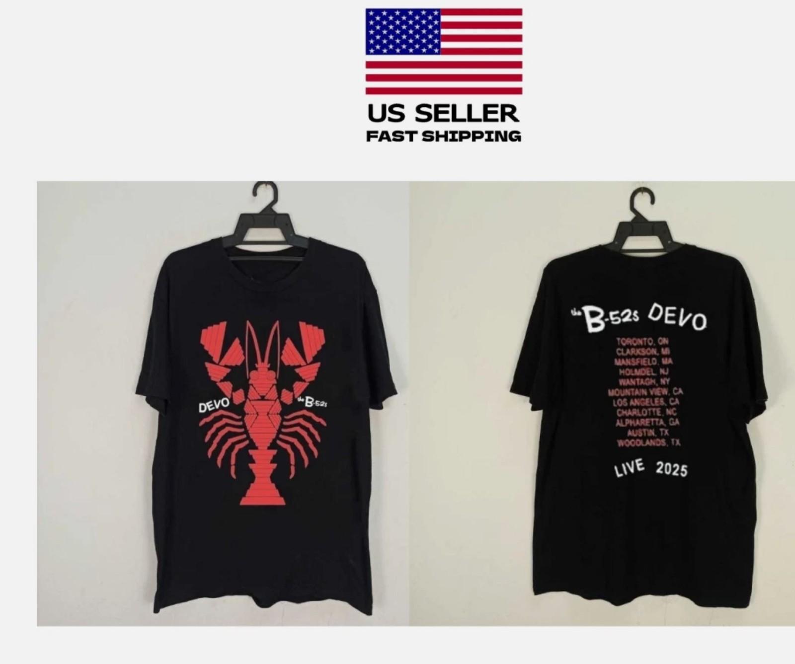 Hot Devo  The B-52’S Cosmic De-Evolution Tour 2026 Reprint T-Shirt Size S-3XL L