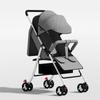 Leichter faltbarer Kinderwagen: Verstellbar, Sit-up, Vierräder, Ein-Knopf-Faltung